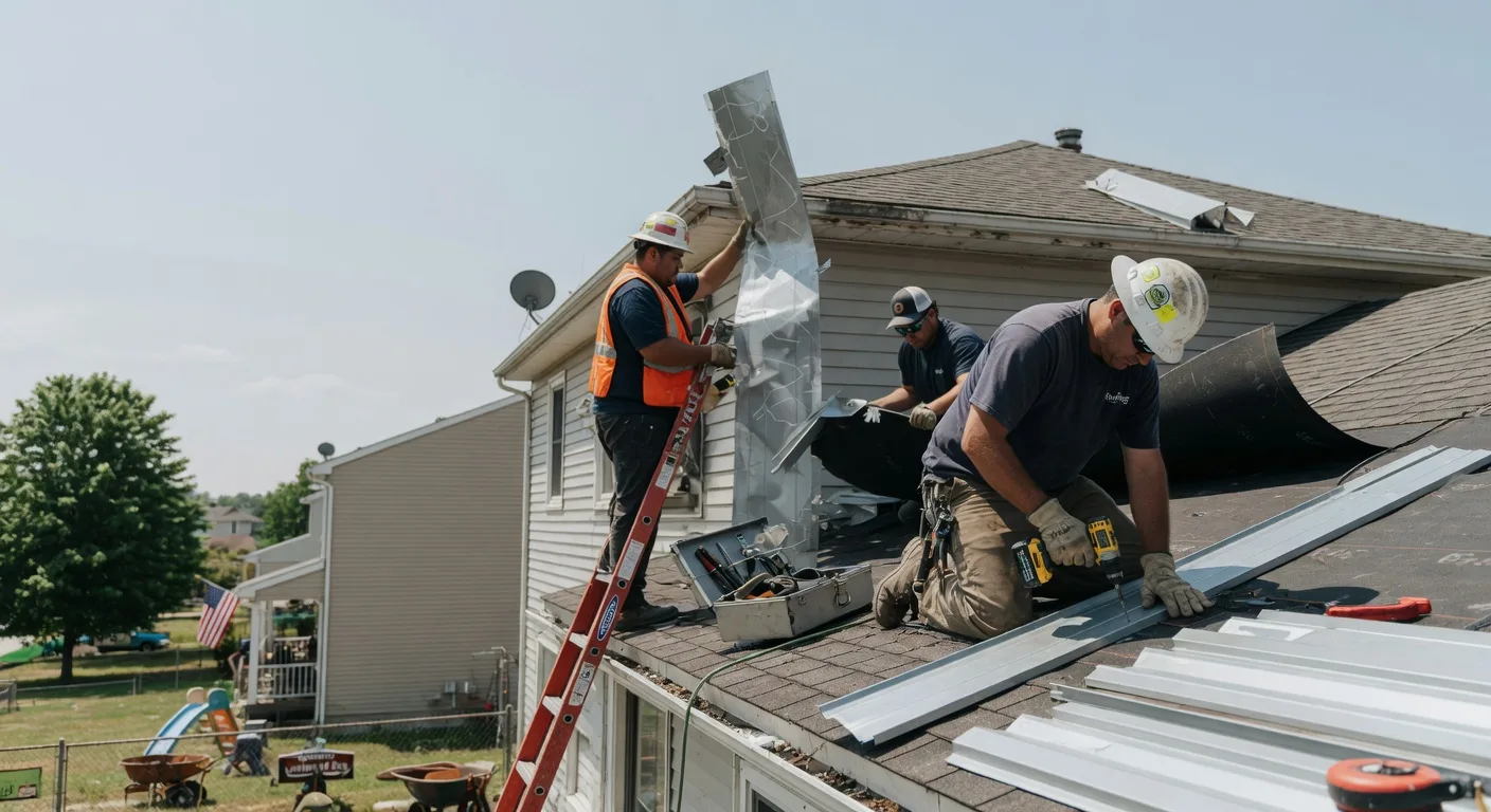 Storm Damage Metal Roof Repair in Northwood, IA